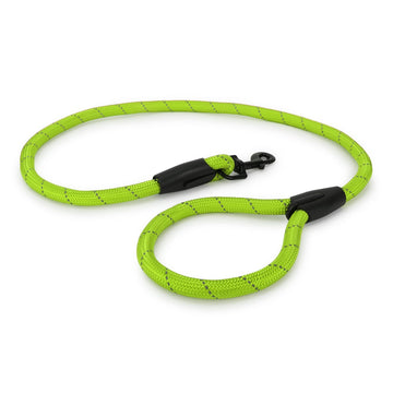Rope Leash for Dogs, 4 Feet (Solid Green)