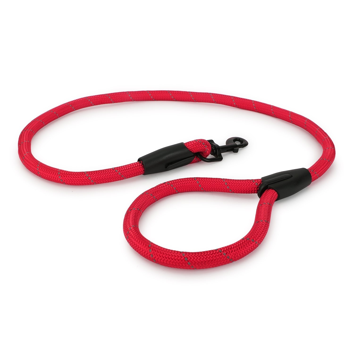 Rope Leash for Dogs, 4 Feet (Solid Red)