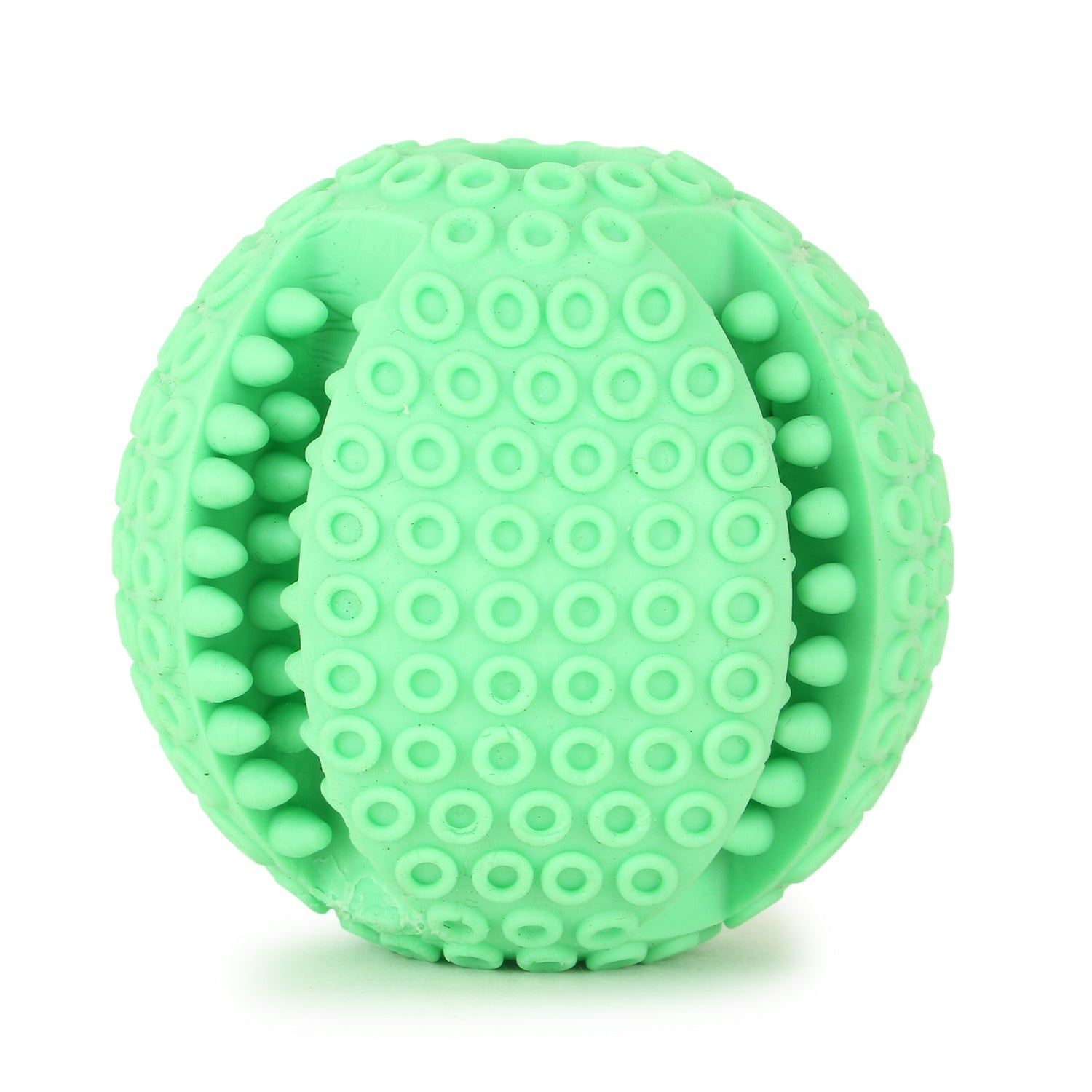 Solid Ball with Hollow Centre & Grooves in Sides for Treats