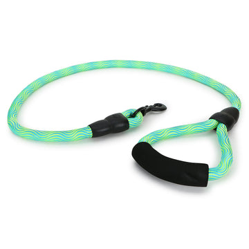 High Reflective Rope Leash for Dogs & Puppies, 4 Feet (Yellow & Green)