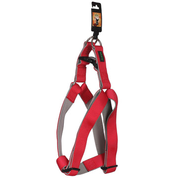 Padded Adjustable Harness for Dogs & Puppies (Red)
